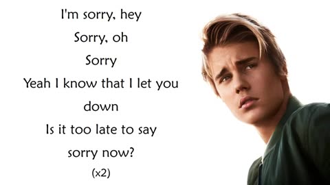 Justin Bieber - Sorry (Lyrics)