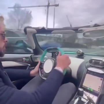 Andrew Tate driving new $6.5 million Tiffany Blue Koenigsegg Jesko in Romania