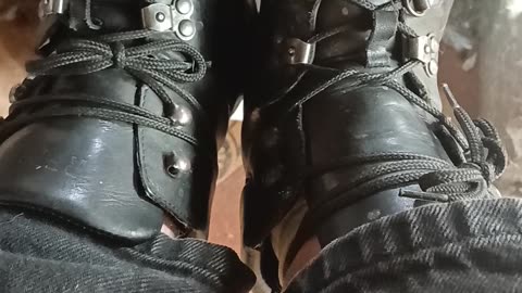Workers hands and boots are a sign of how hard I tried