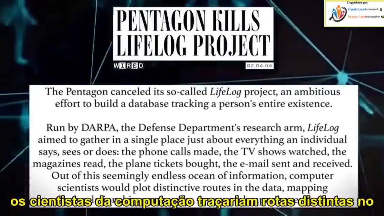 FACEBOOK IS THE PENTAGON'S DARPA LIFELOG PROGRAM❓