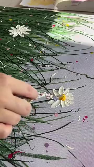 Start a new painting with me _ acrylic art _ flower painting