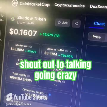 shadow token shdw crypto price prediction #fyp