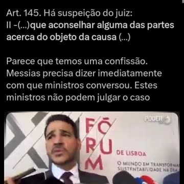 André Marsiglia Art. 145. Há suspeição do juiz: Parece que temos uma confissão.