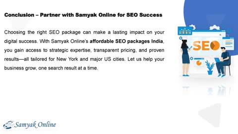 Samyak Online: Affordable Monthly SEO Packages for New York Businesses