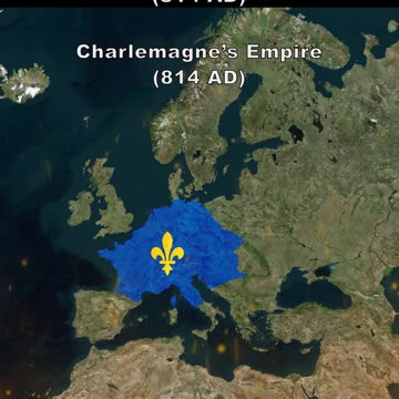 Germany and France Today vs Charlemagne’s Empire at Greatest Extent (814 AD)-15
