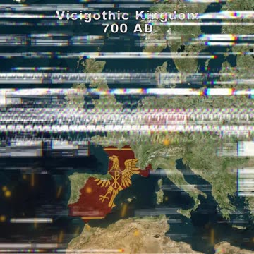 Spain and Germany today vs Visigothic Kingdom 700 AD-43