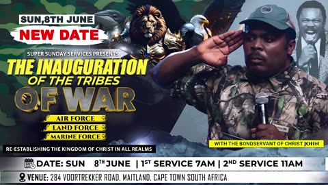 Don't miss this Sunday of the Inauguration of the 3 Tribes of War - It's just less than 2 days to go
