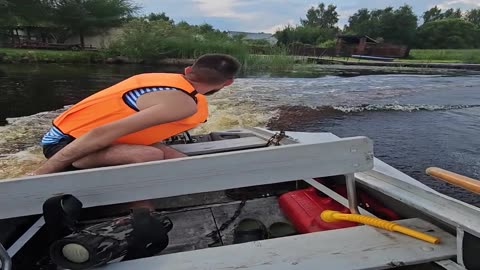 Men Flip Fishing Boat by Accident