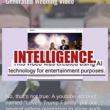 Fact Check: Barron Trump Did NOT Marry Princess Leonor -- AI Generated Wedding Video