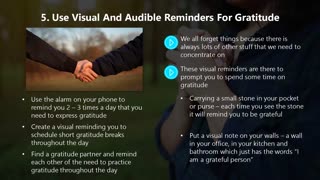 The Attitude of Gratitude - Part Eight