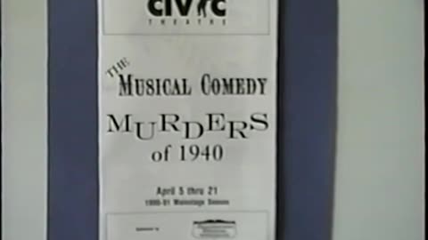 April 5, 1991 - Playbill for Indianapolis Civic Theatre's 'The Murders of 1940'