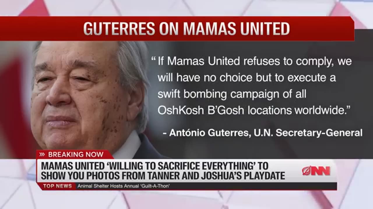 Mother Extremists Hijack Airwaves To Broadcast Photos Of Their Children Onion News Network