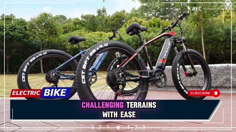 TIFGALOP ES28 Electric Bike 1000W 48V 18AH Battery 26 inch Fat Tire Electric Bicycle