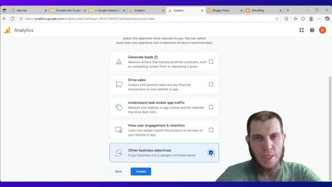 2.1. Creating GA4 pt.2/3 making new Google Analytics 4 account and property