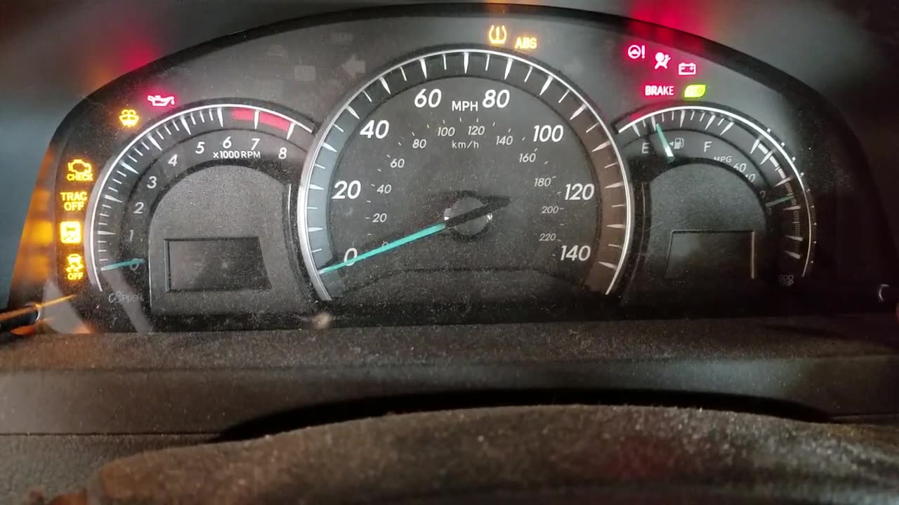Reset oil light 2012 Toyota Camry