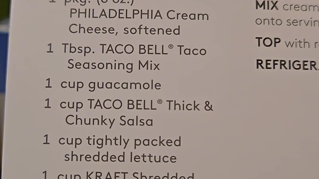 Recipe for Philadelphia 7 Layer Mexican Dip