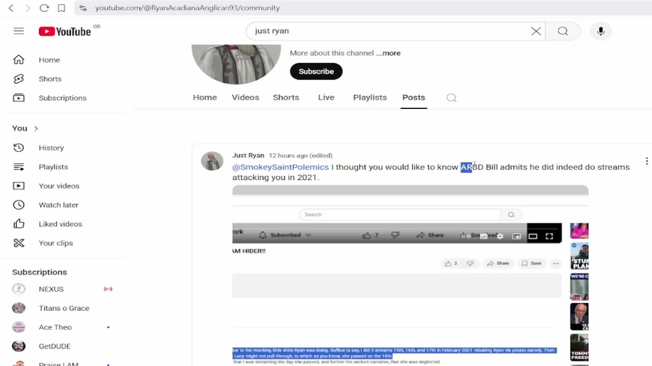 Hate Preacher Bill Cuthbert Archive 28 may 25