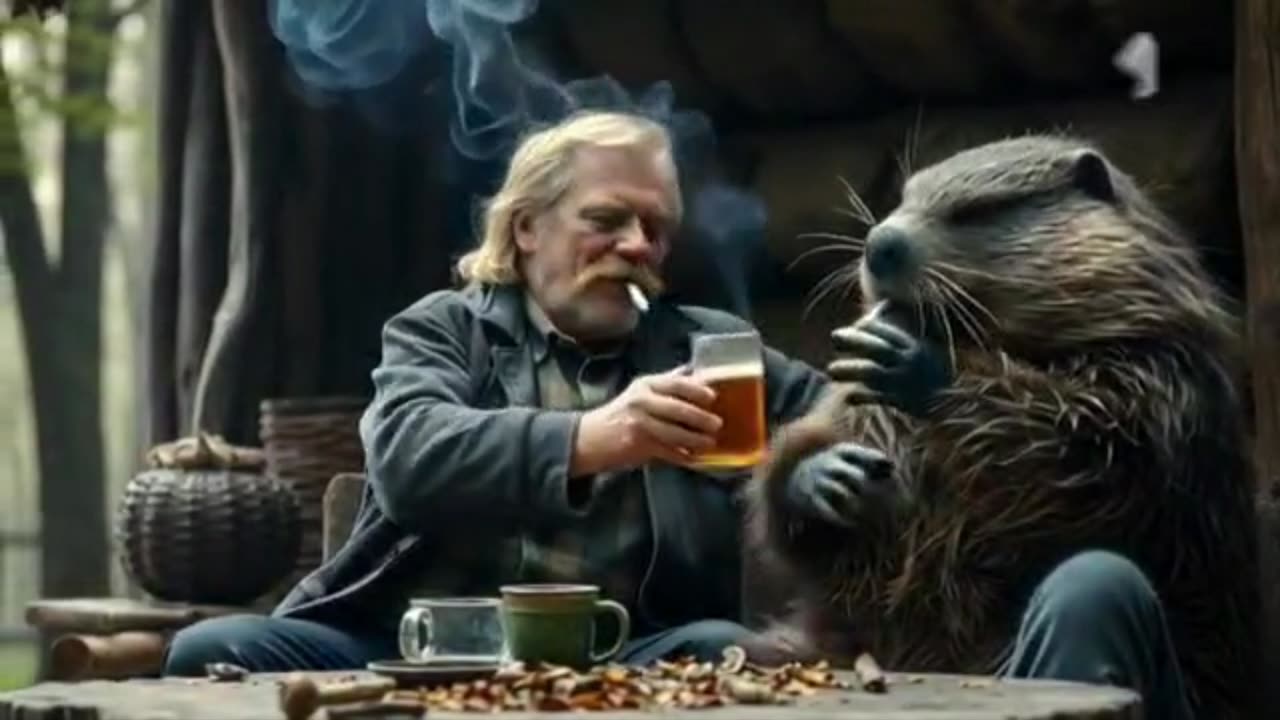 we are sitting at the table with the beaver, we are preparing a log together, let's talk๐๐