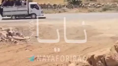 Israeli Druze broke through from Israel, on vehicles, into Syrian territory.