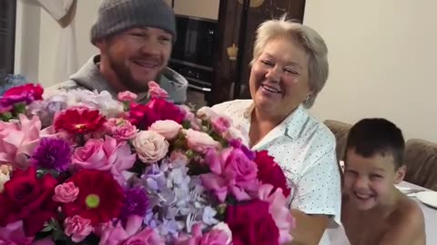 Petr Yan Surprises His Mother with a Bouquet