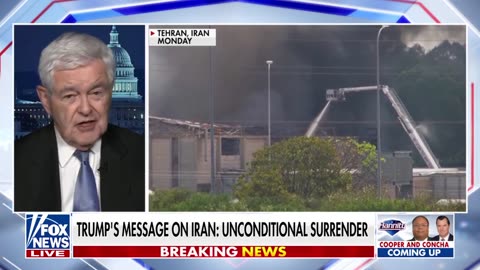 'WON'T BE A FOREVER WAR': Gingrich Says Taking Out Iran a 'Moment That Will Change History'