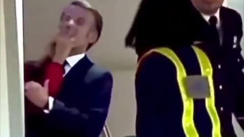 French President Emmanuel Macron got slapped from his wife Brigette in full public & Paparazzi