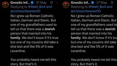 Gnostic Informant says he is GERMAN