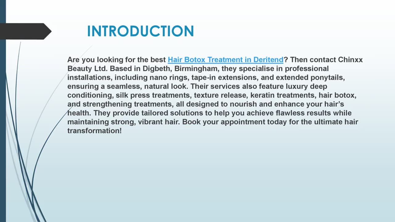 Looking for the best Hair Botox Treatment in Deritend