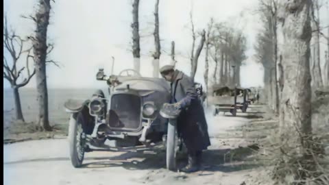 87 - Pale Moons Rise - WW1 Inspired Trench Music - Colourized Footage