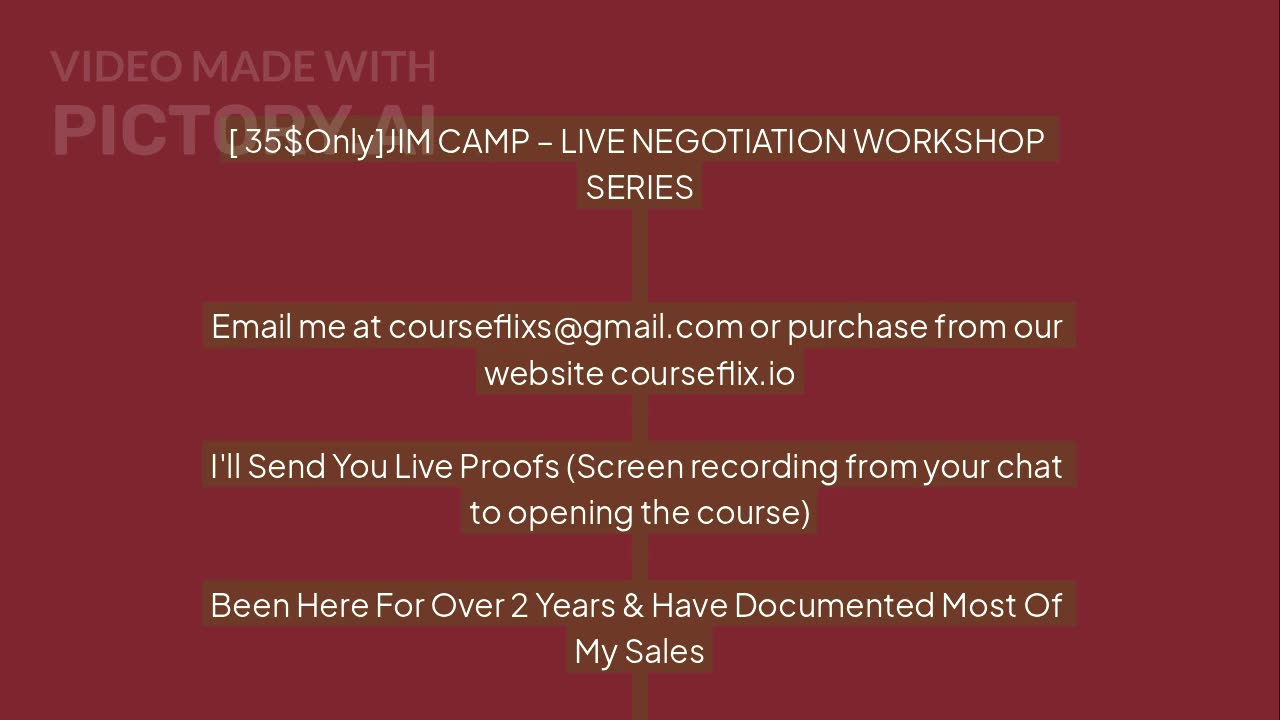 JIM CAMP – LIVE NEGOTIATION WORKSHOP SERIES