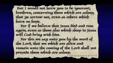 1st Thessalonians (Session 4) Chapter 4_13-18