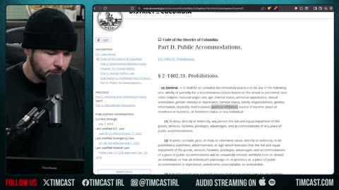 Tim Pool Discriminated Against