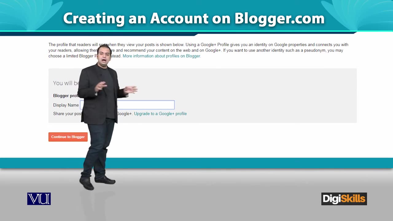 137 Blogger com Creating an Account on Blogger