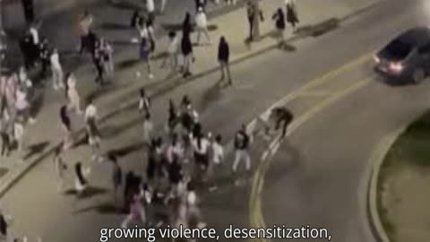 Large Mass Of Black People Cowardly Maul Small Group Of White People In Racial Attack