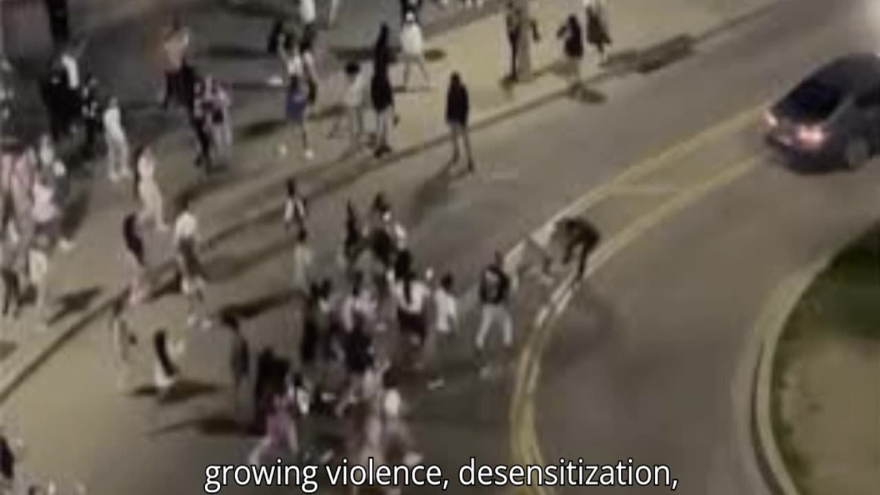 Large Mass Of Black People Cowardly Maul Small Group Of White People In Racial Attack
