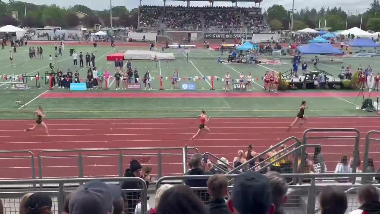 A trans female athlete has won the girls 400m race at the 2A Washington State Championship meet