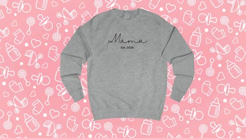 Sweatshirt, Celebrate motherhood in style with our Personalized Mama Sweatshirt