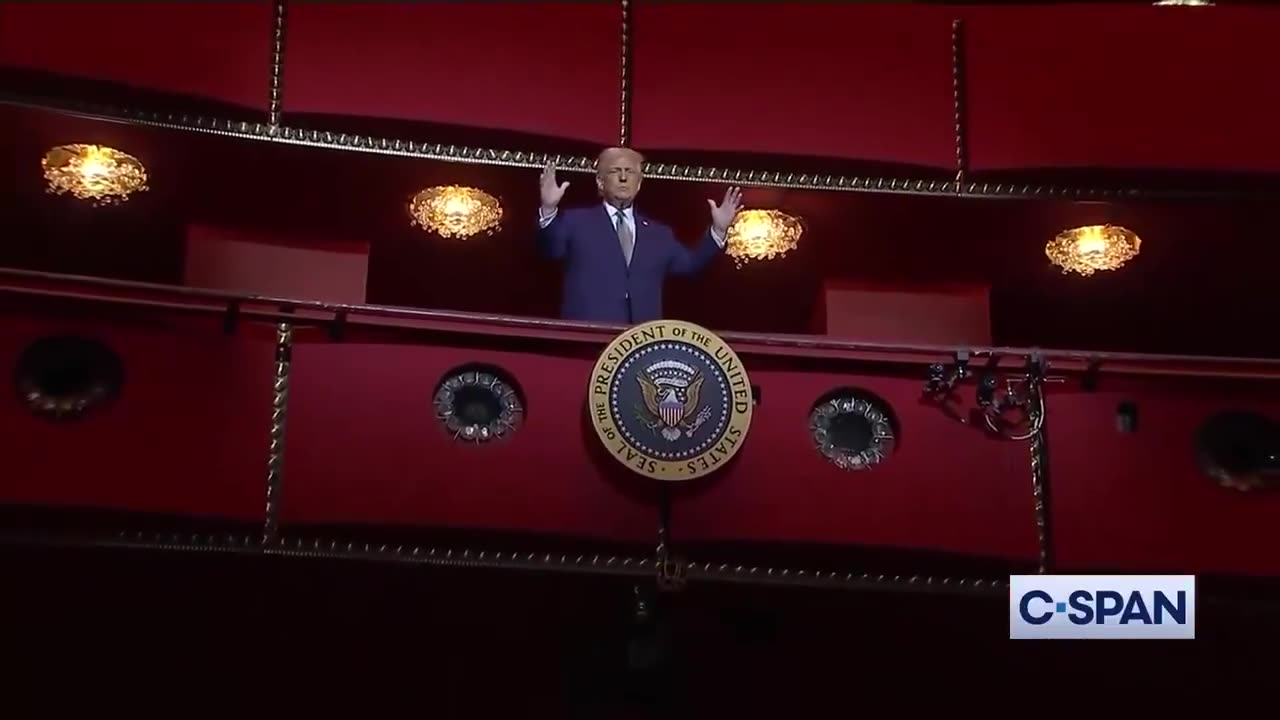 ⚡POTUS speaks from the Presidential Box at the Kennedy Center