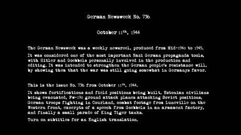 German Newsweek No. 736 - 11 October 1944