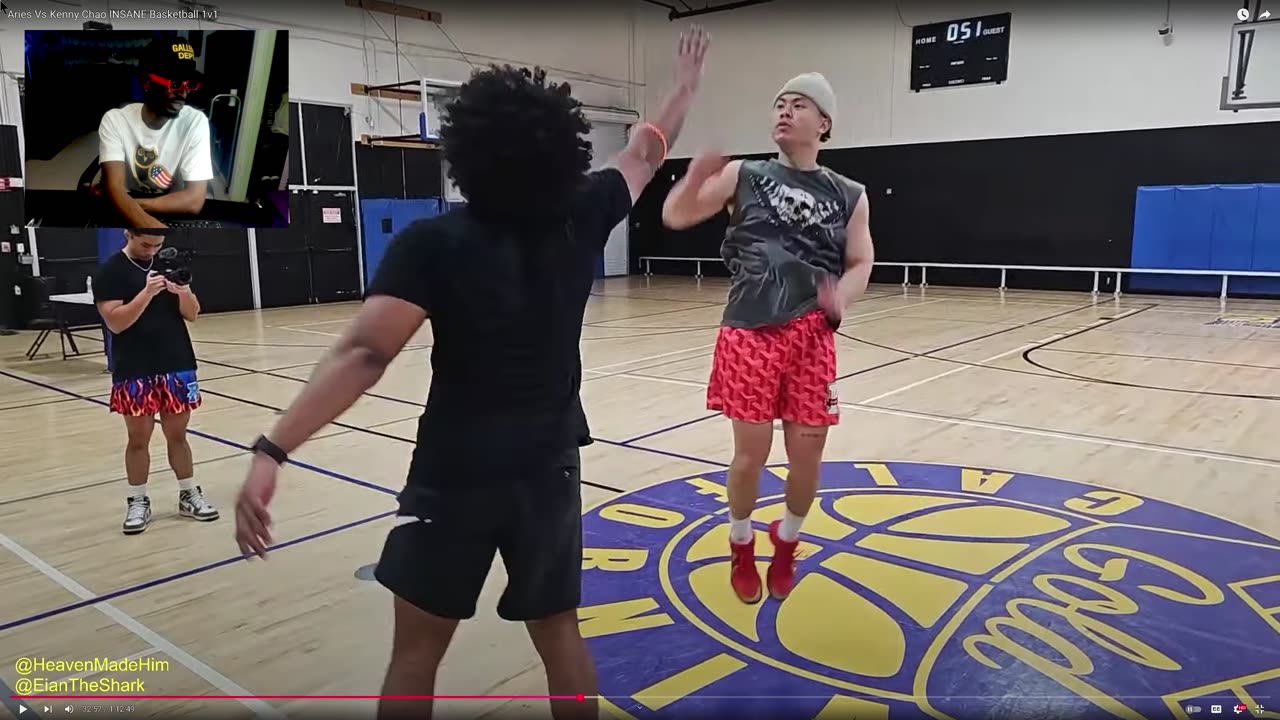reacting to Aries Vs Kenny Chao INSANE Basketball 1v1