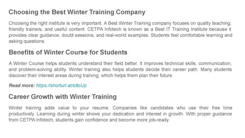 Maximizing Your Performance: The Benefits of Winter Training