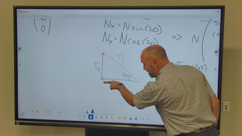 Statics: Ropes and normal force example