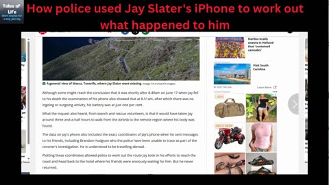 How police used Jay Slater's iPhone to work out what happened to him