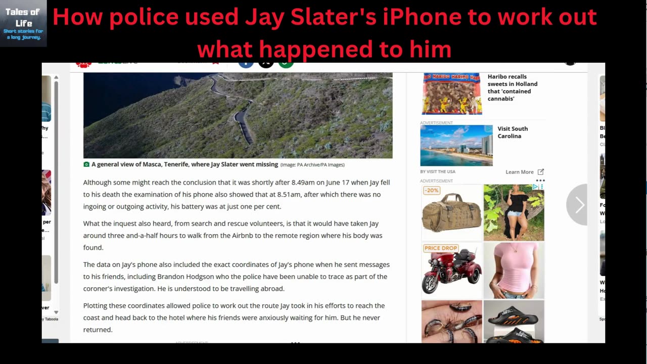 How police used Jay Slater's iPhone to work out what happened to him