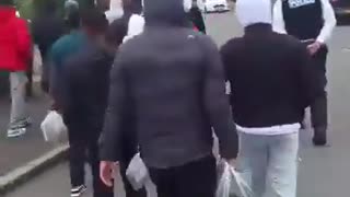 More illegal boatmen being escorted by the Police