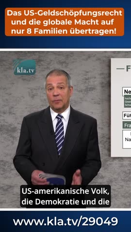 Transferindo a lei de criação de dinheiro dos EUA e o poder global para apenas 8 famílias! - 2024/06/12