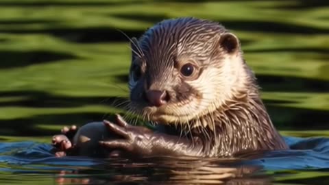 Baby Otter Plays with Pebble – Cuteness Overload! 🦦💕