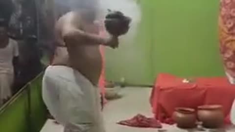 Cow dung incense