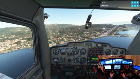 🔥 Intense Go-Around on Skyros Island! Failed Landing Turned Epic Save | Virtual Cessna 152 | MSFS