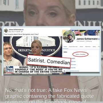 Fact Check: Pam Bondi Did NOT Say 'It's Illegal to Call Yourself The Boss'